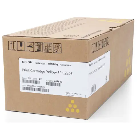 Toner Ricoh 406055 Yellow do drukarki (Oryginalny)